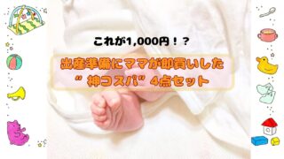 【買ってよかった育児グッズ】出産準備に必須！1,000円で揃うベビー衛生4点セットが神コスパ！
