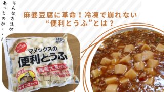 【革命】崩れない絹豆腐で麻婆豆腐が作れる!? マメックスの「便利とうふ」が最強すぎた話
