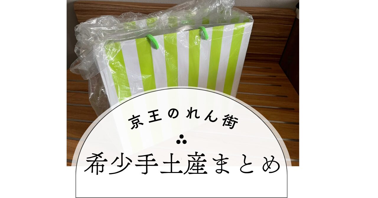 【実体験】新宿・京王のれん街で買える“希少手土産”まとめ｜取扱店舗が限られた和菓子も紹介