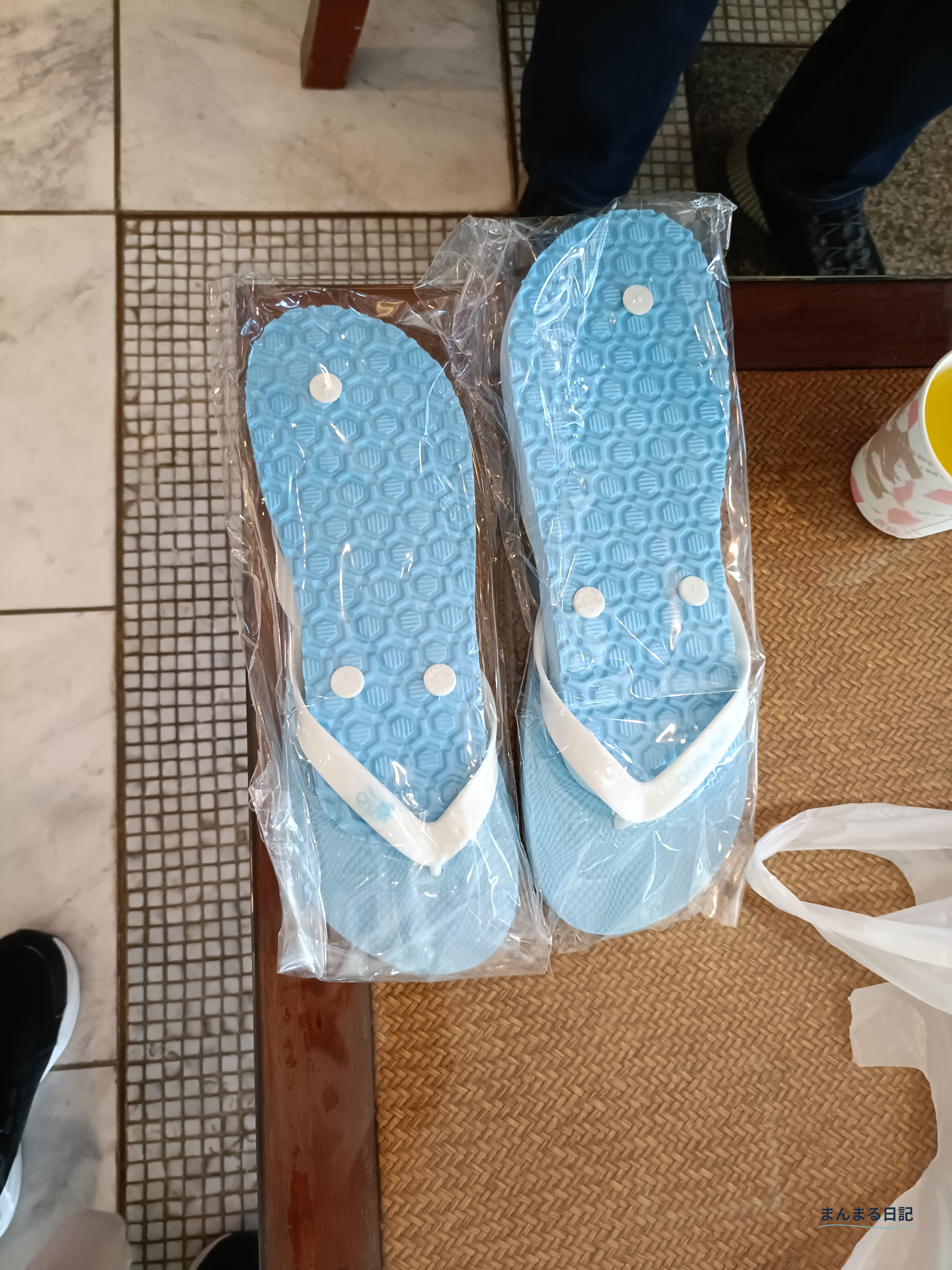 オクマで使用したビーチサンダル