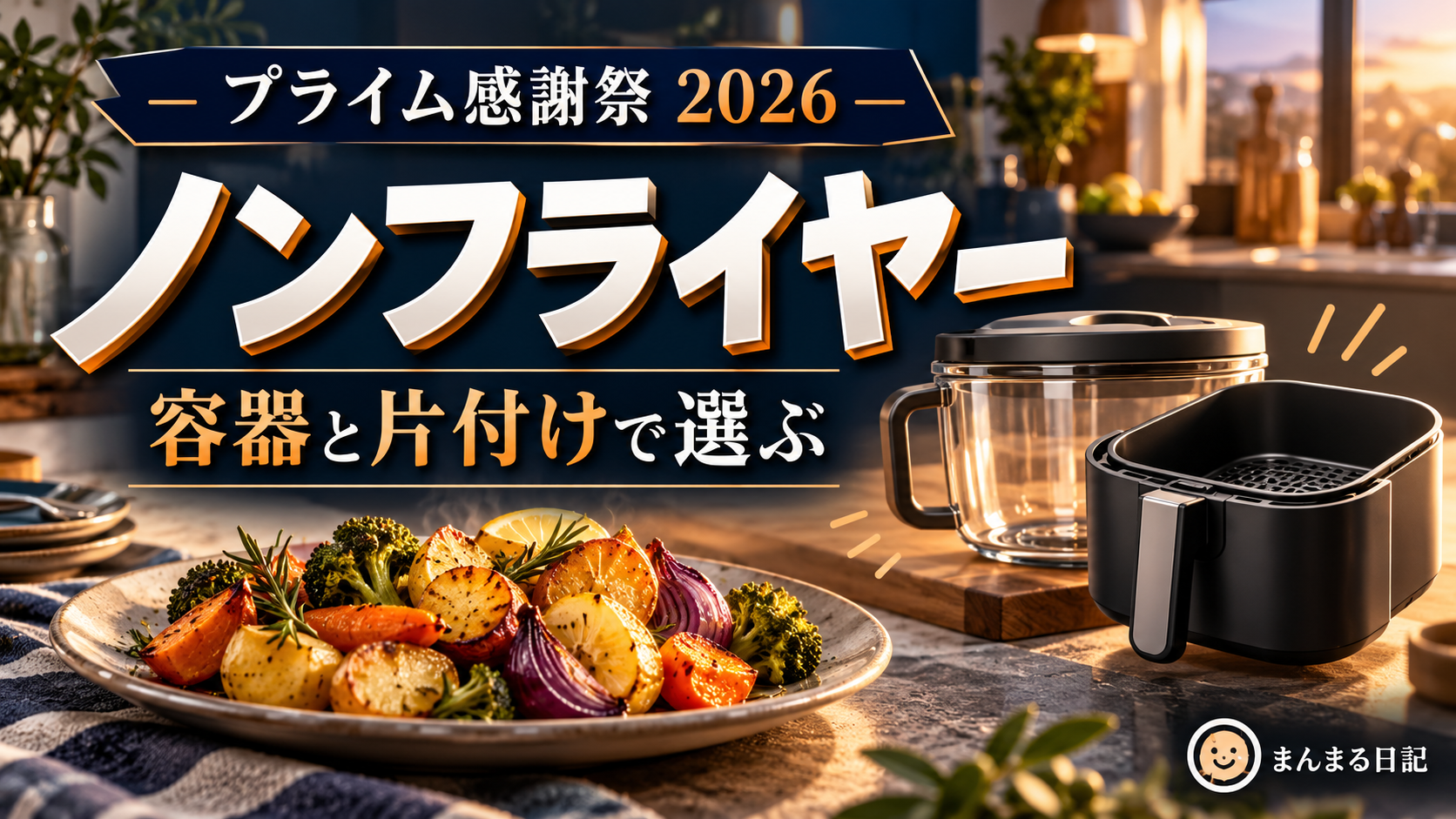 プライム感謝祭2026のノンフライヤー｜ガラスボウルとバスケット、片付けまで比較